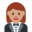 woman in tuxedo, medium skin tone